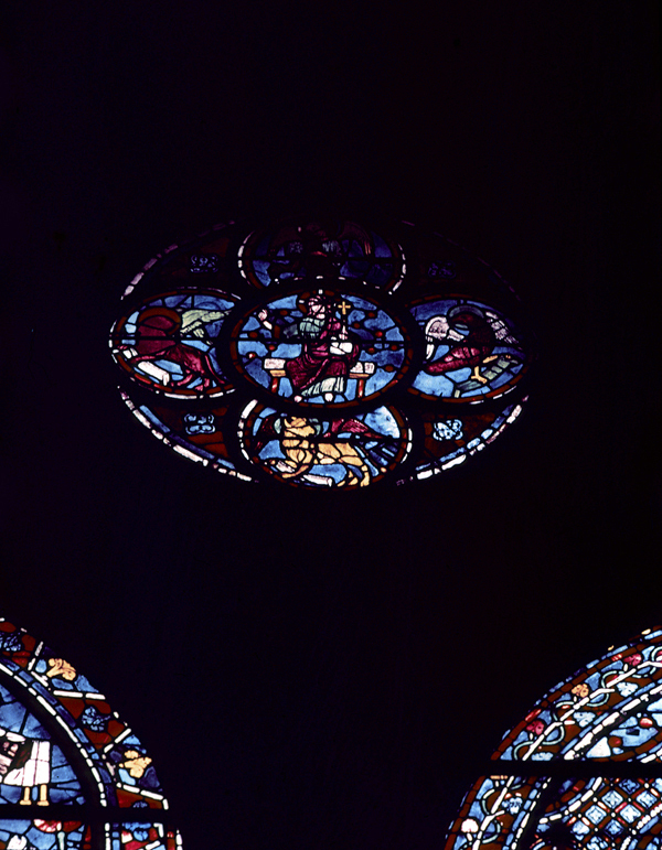 Choir, wall south, bay 3