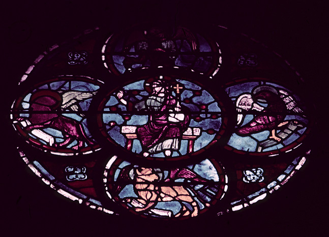 Choir, wall south, bay 3