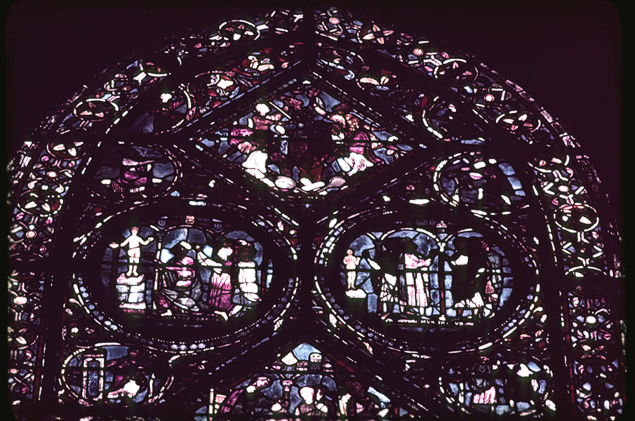 Nave, wall north, bay 3
