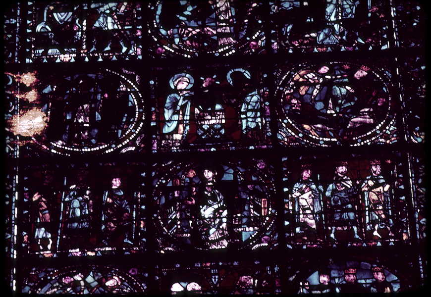 Nave, wall west, window, central