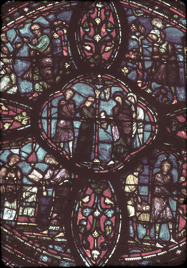 Choir, wall south, bay 1
