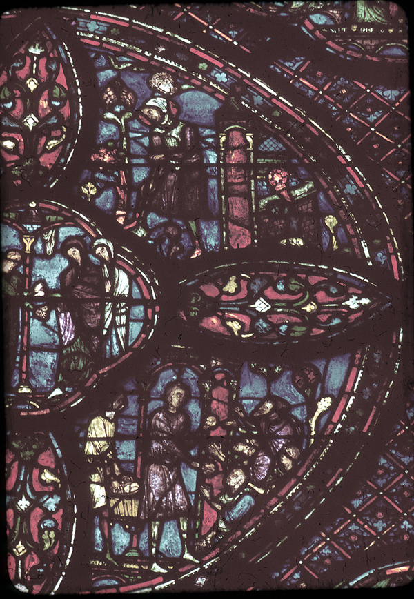 Choir, wall south, bay 1
