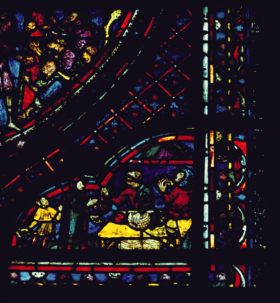 Choir, wall south, bay 1