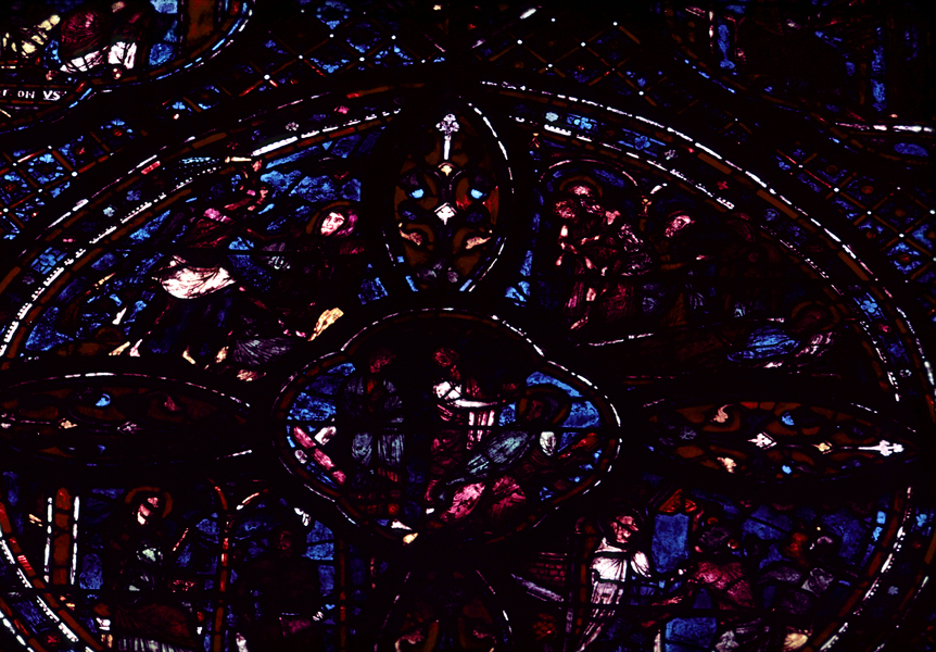Choir, wall south, bay 1
