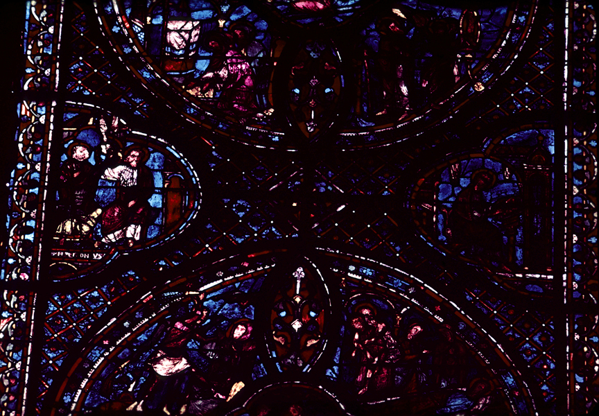 Choir, wall south, bay 1