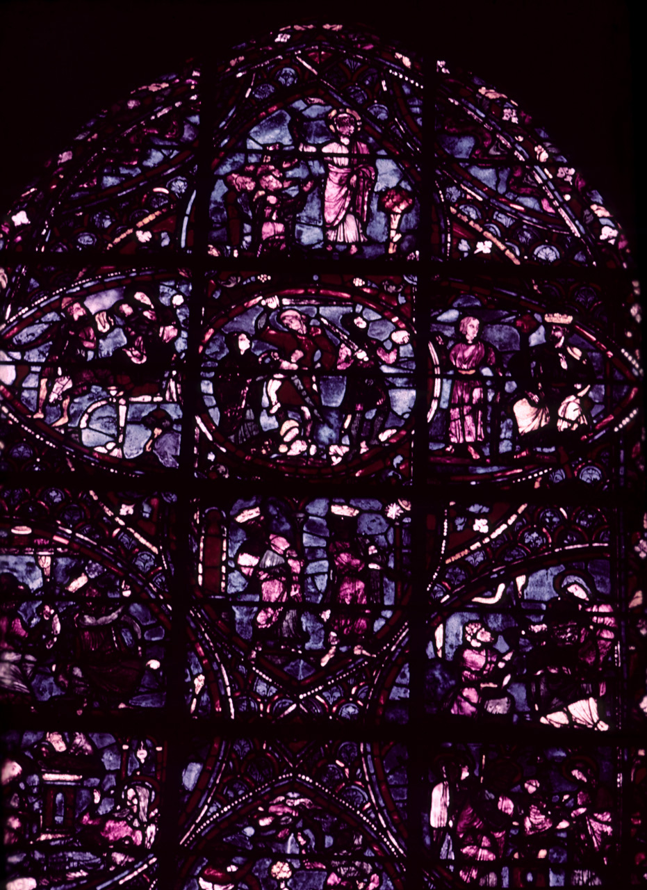 Choir, wall south, bay 2