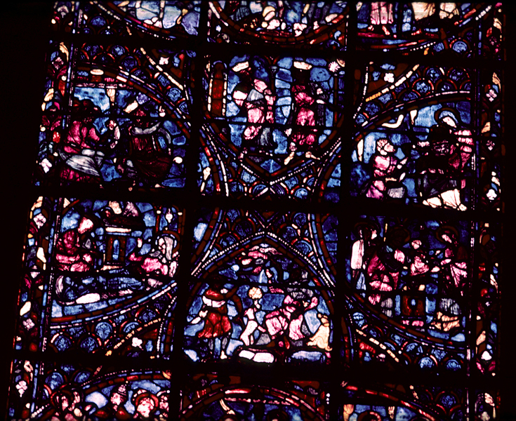 Choir, wall south, bay 2