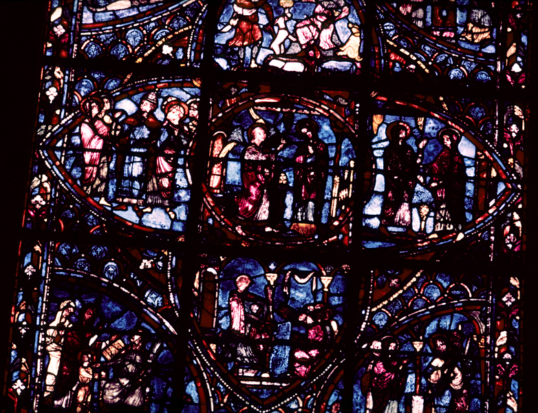 Choir, wall south, bay 2