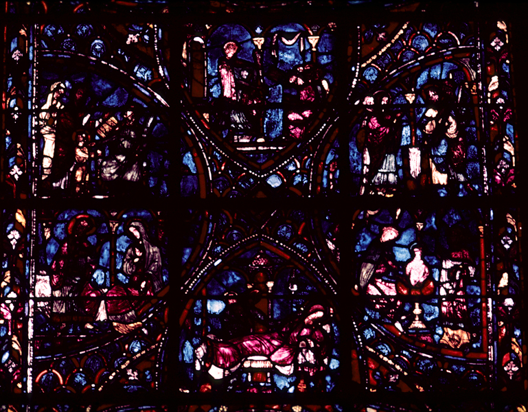 Choir, wall south, bay 2