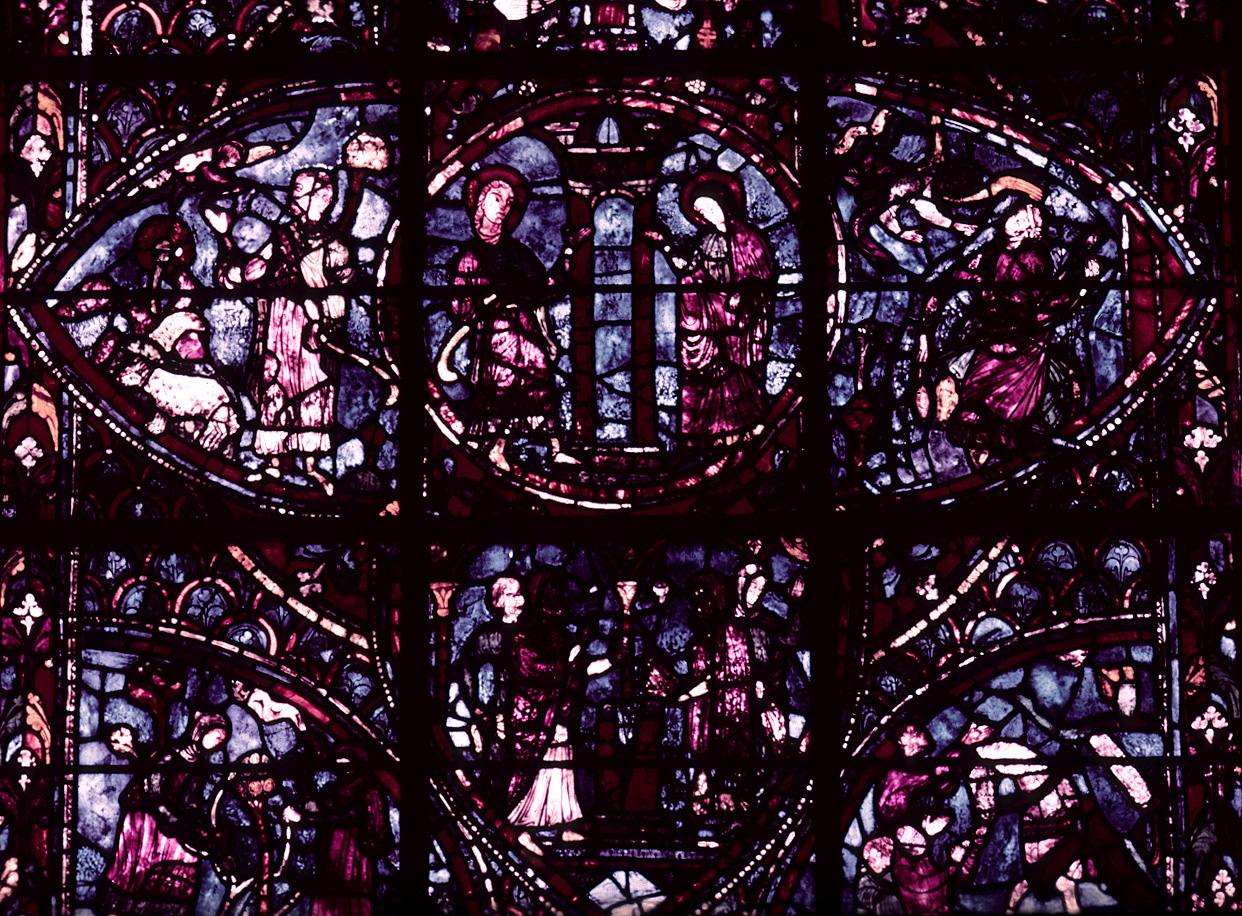 Choir, wall south, bay 2