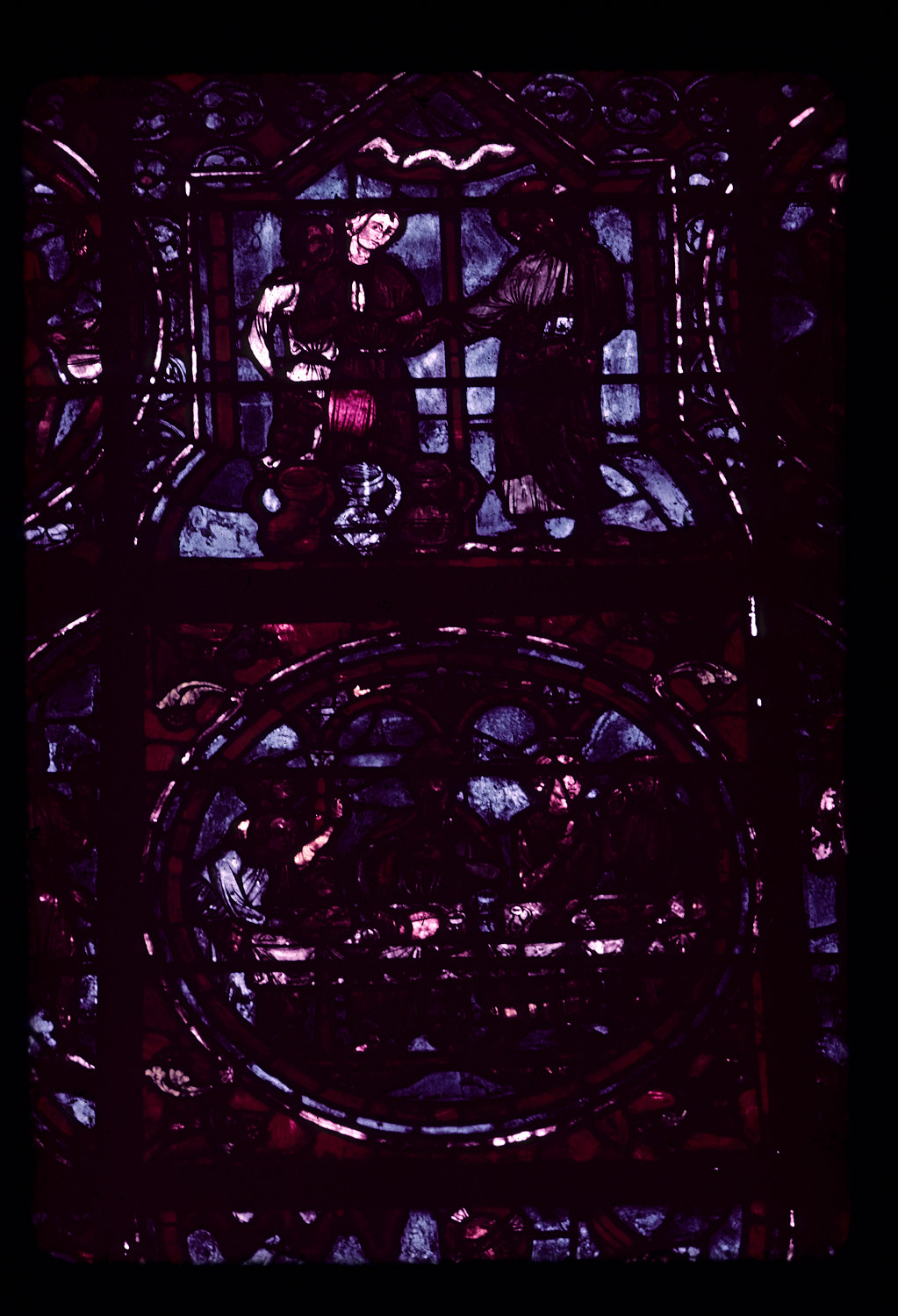 Choir, wall south, bay 1