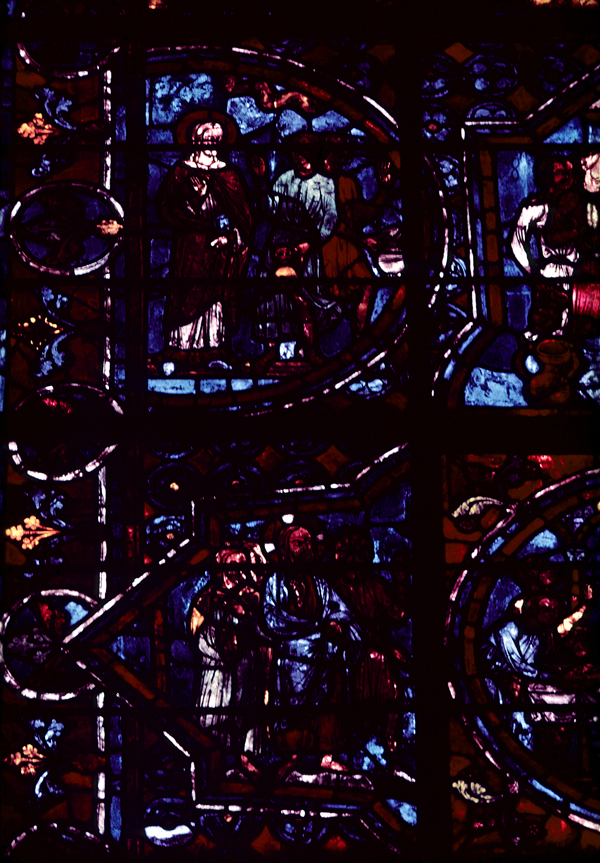 Choir, wall south, bay 1