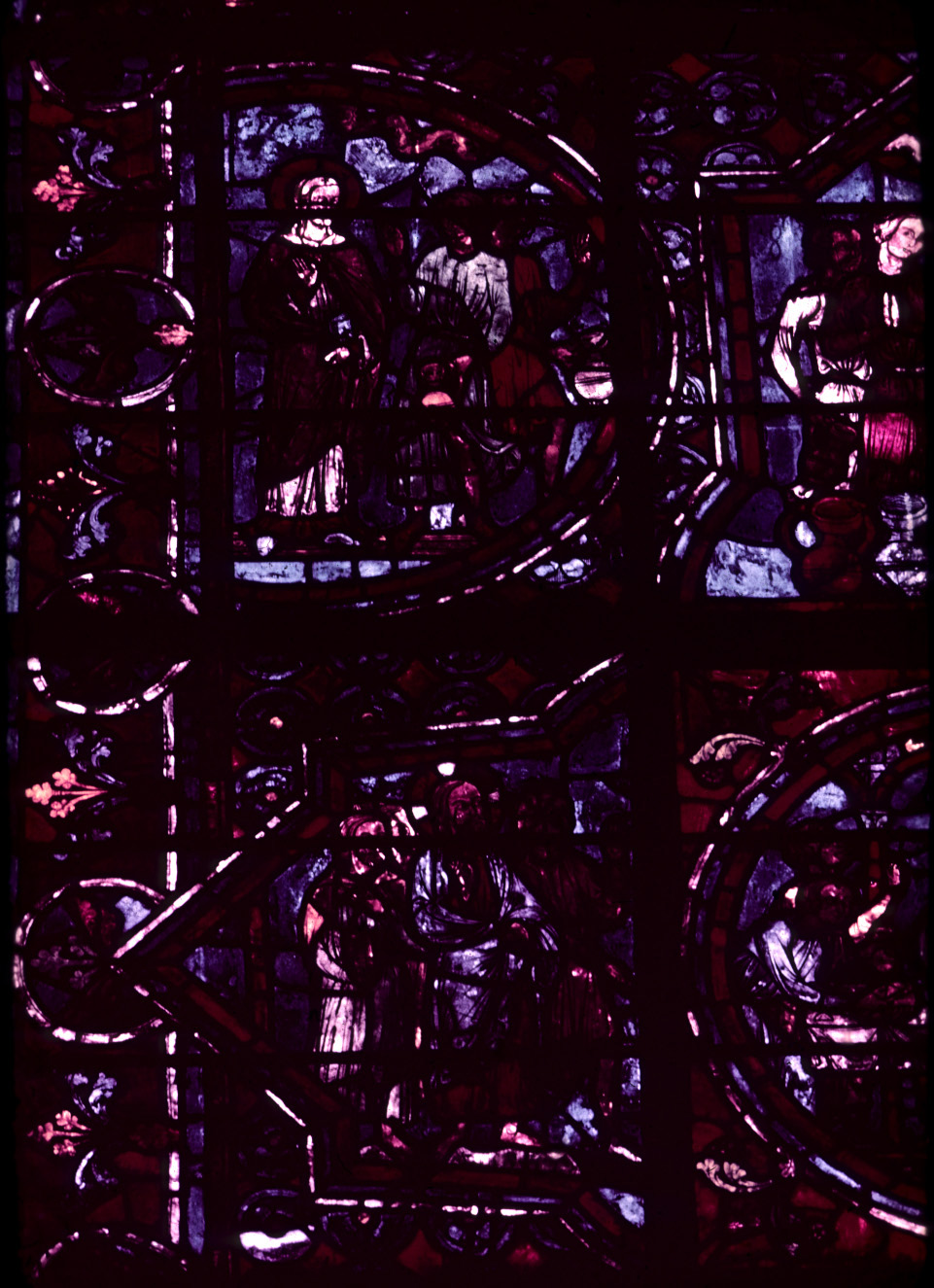 Choir, wall south, bay 1