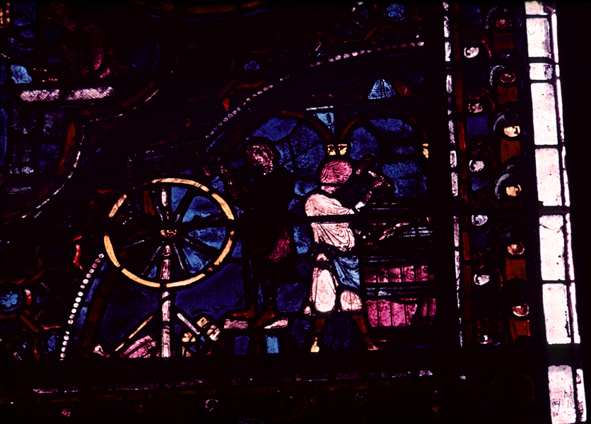 Choir, wall north, bay 4