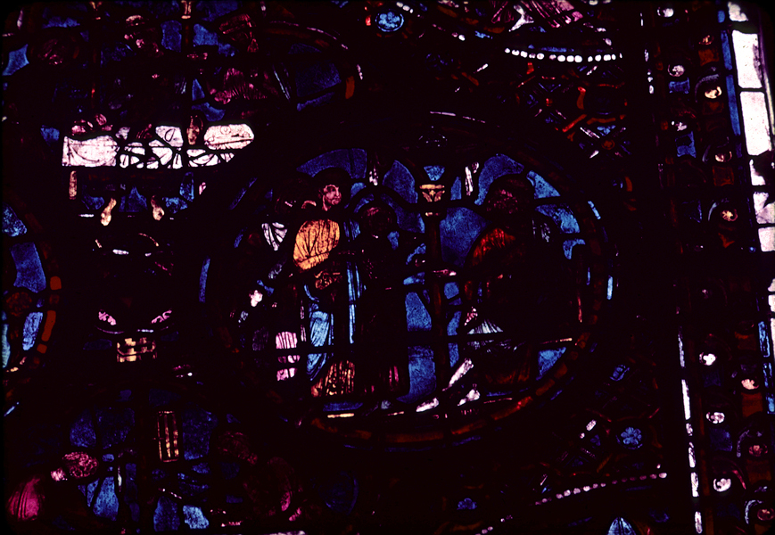 Choir, wall north, bay 4