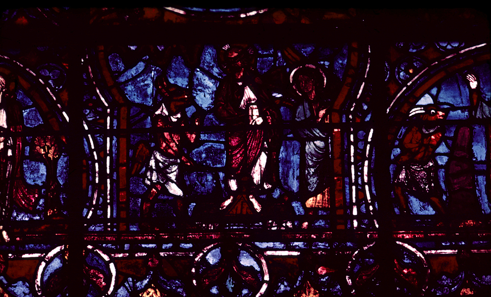 Choir, wall south, bay 1
