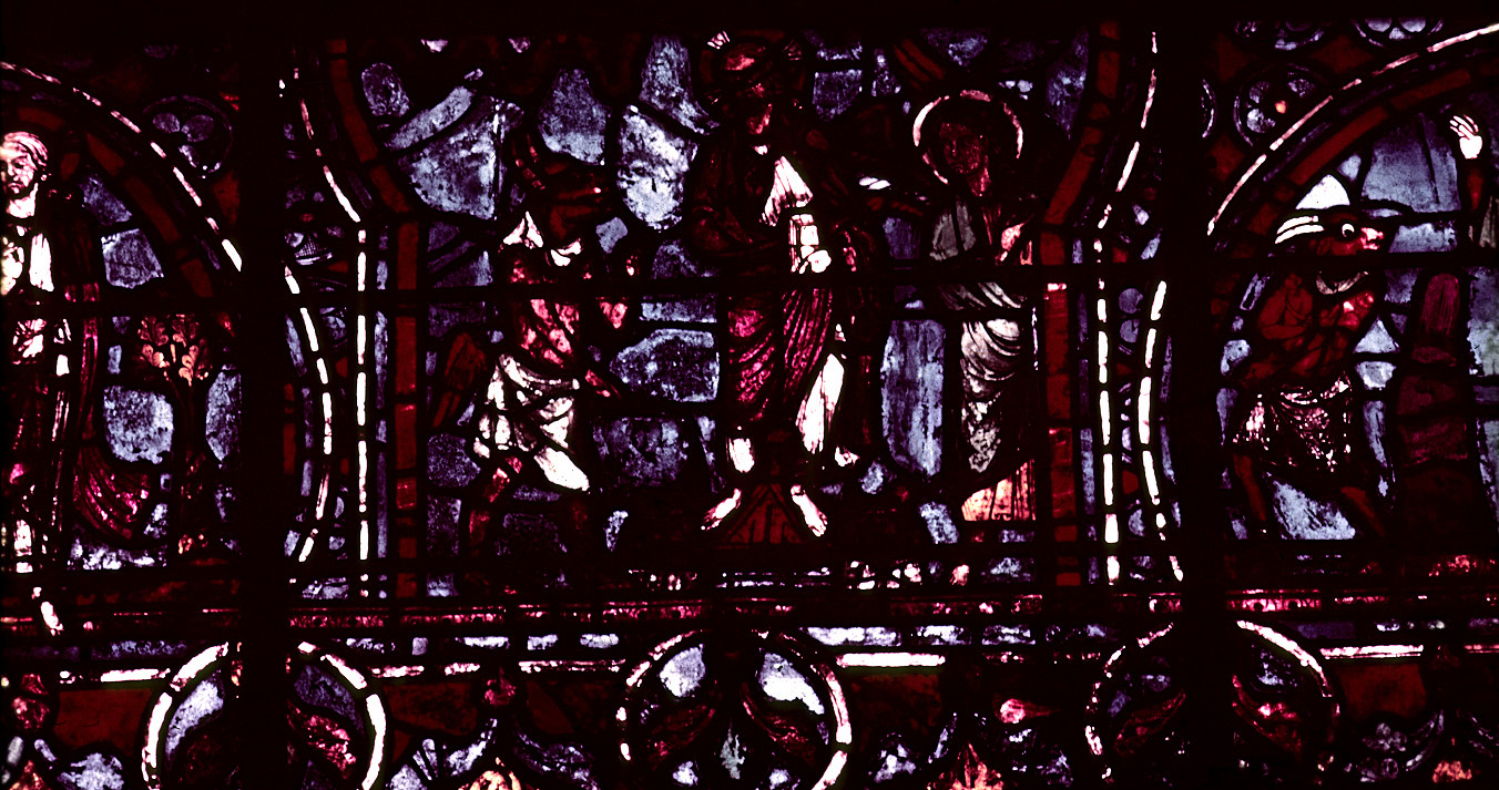 Choir, wall south, bay 1