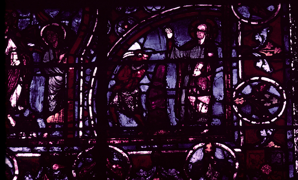 Choir, wall south, bay 1