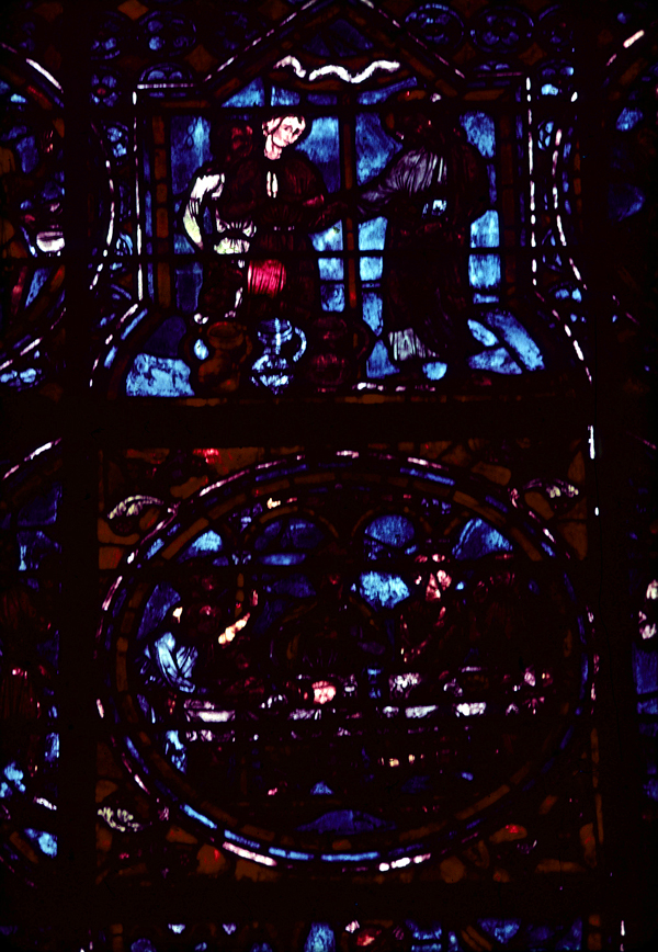 Choir, wall south, bay 1