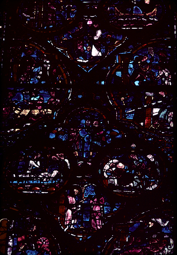 Choir, wall north, bay 4
