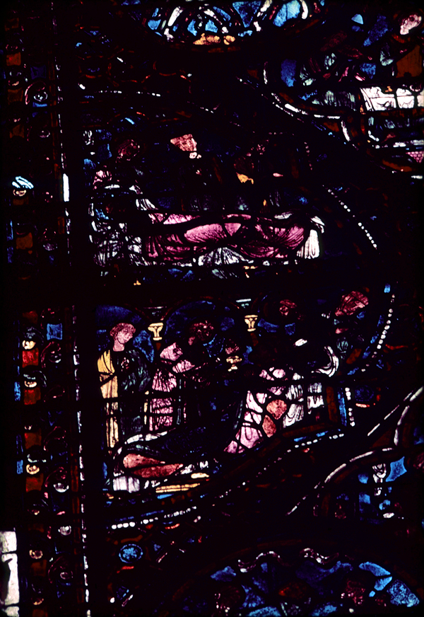 Choir, wall north, bay 4
