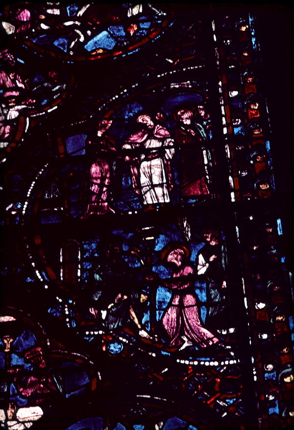 Choir, wall north, bay 4