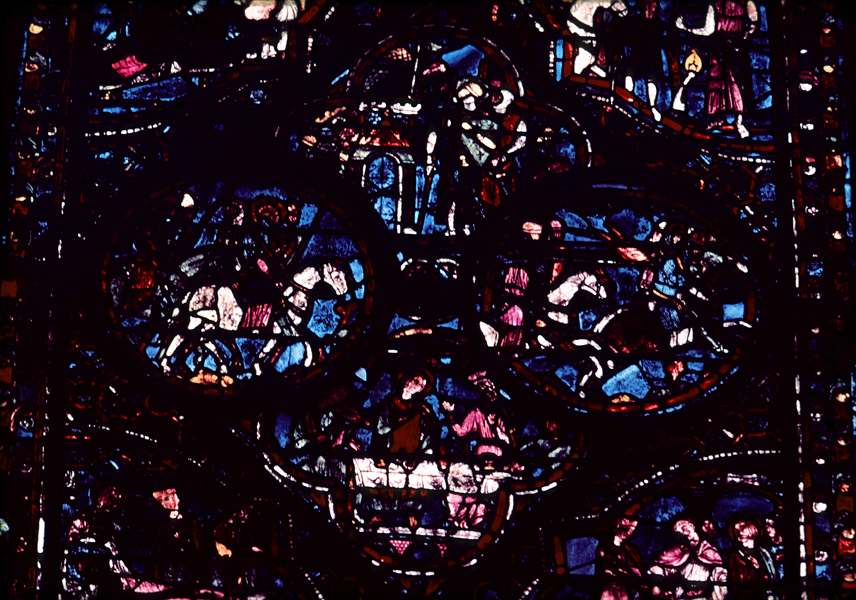 Choir, wall north, bay 4