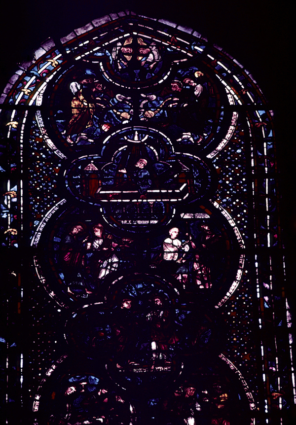 Nave, wall south, bay 1