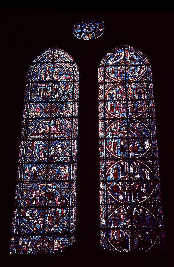 Choir, wall north, bay 1