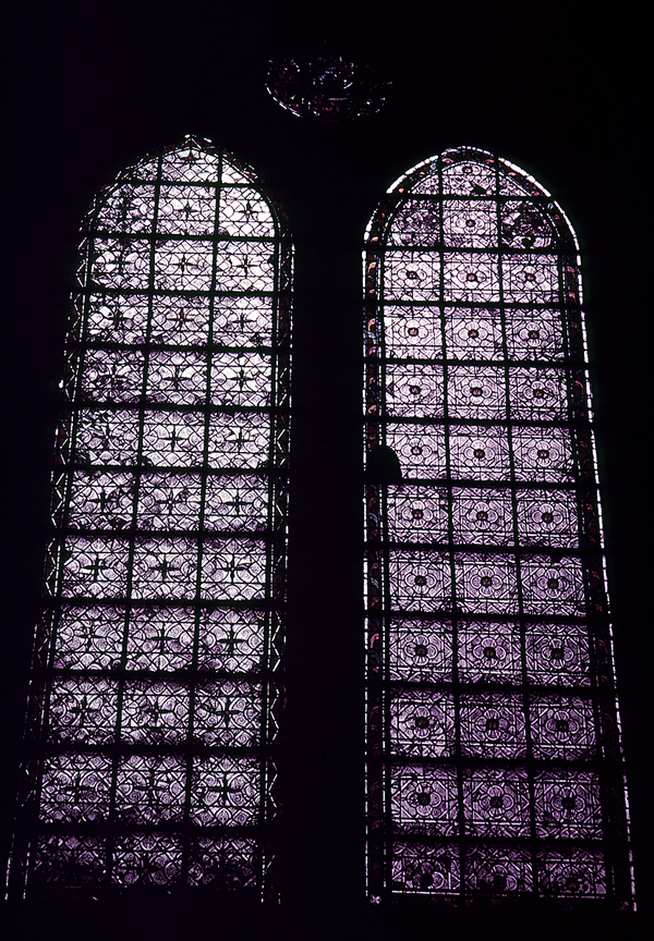 Choir, wall north, bay 2