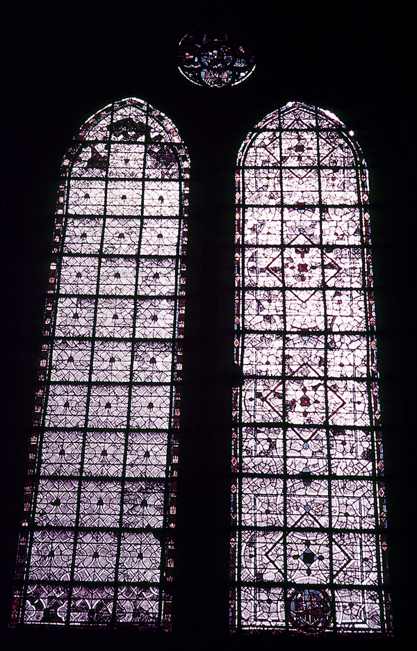 Choir, wall north, bay 3