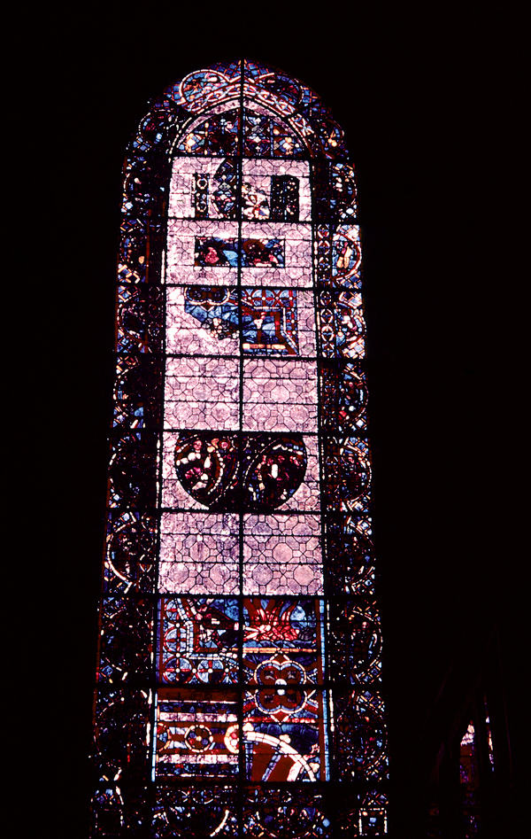 Transept north, wall west, bay 2