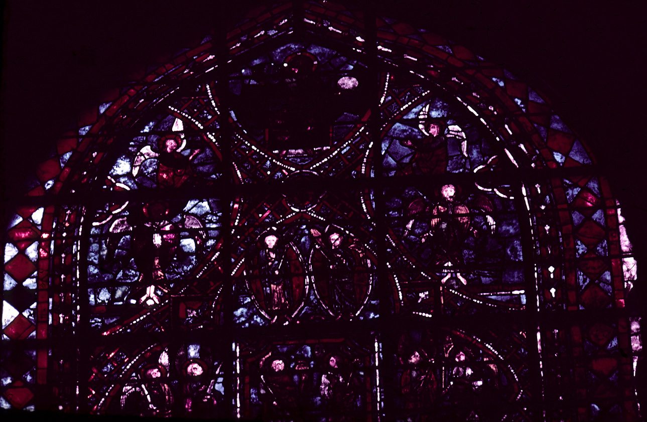 Transept south, wall west, bay 1
