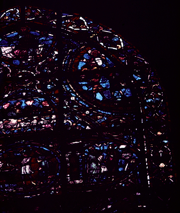 Transept north, wall west, bay 2