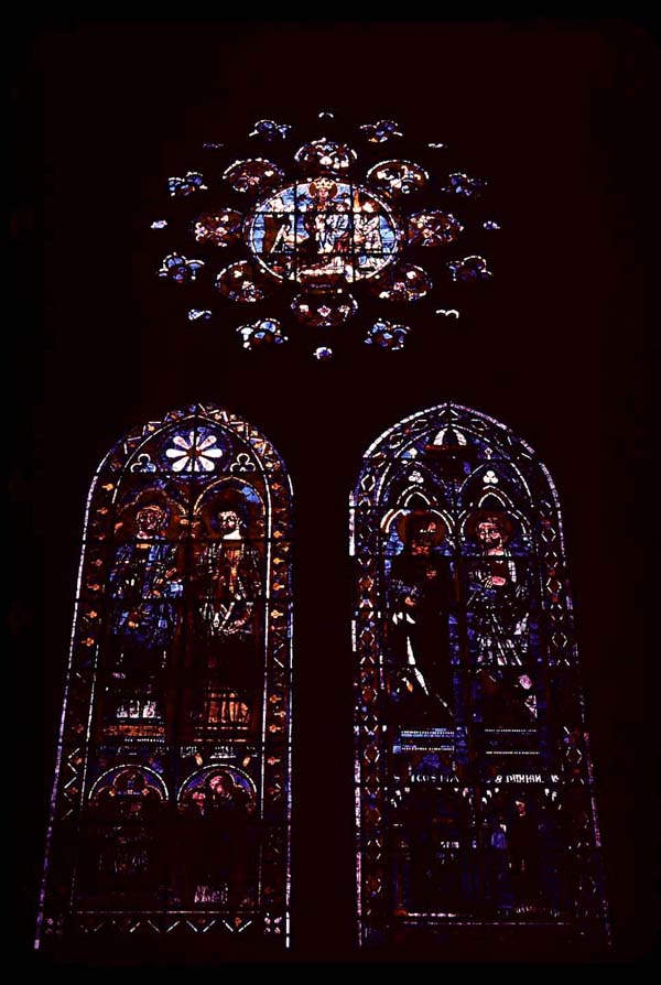 Transept south, wall east, clerestory