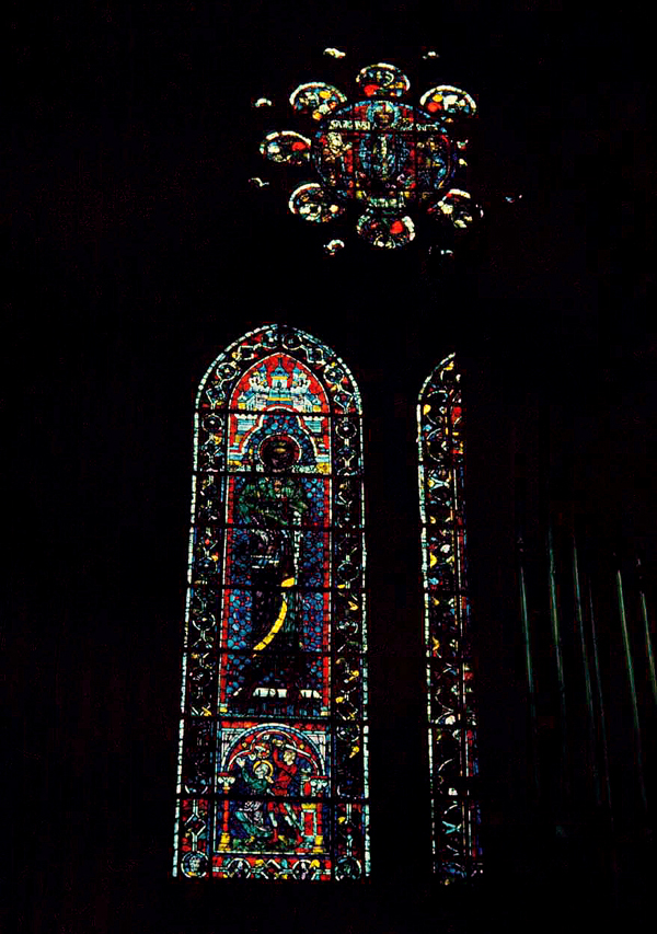 Nave, wall south, clerestory