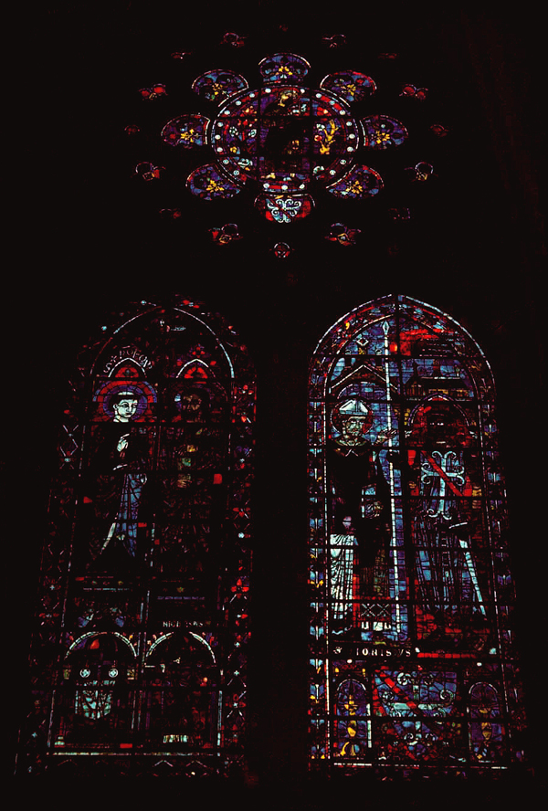 Transept south, wall east, clerestory