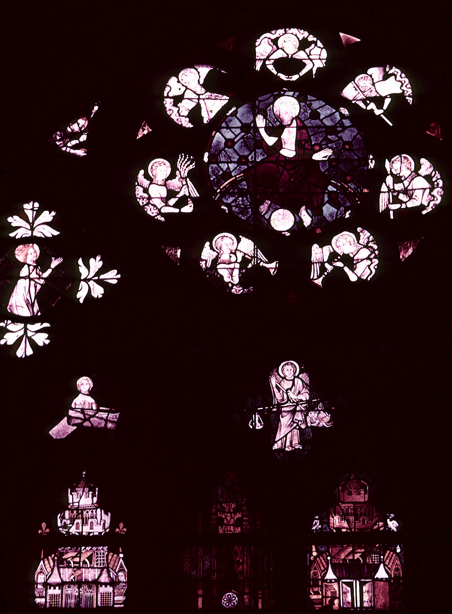 St. Piat Chapel, window 1, rose