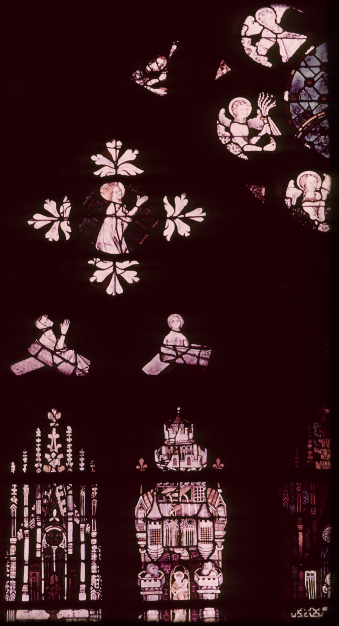 St. Piat Chapel, window 1, left top