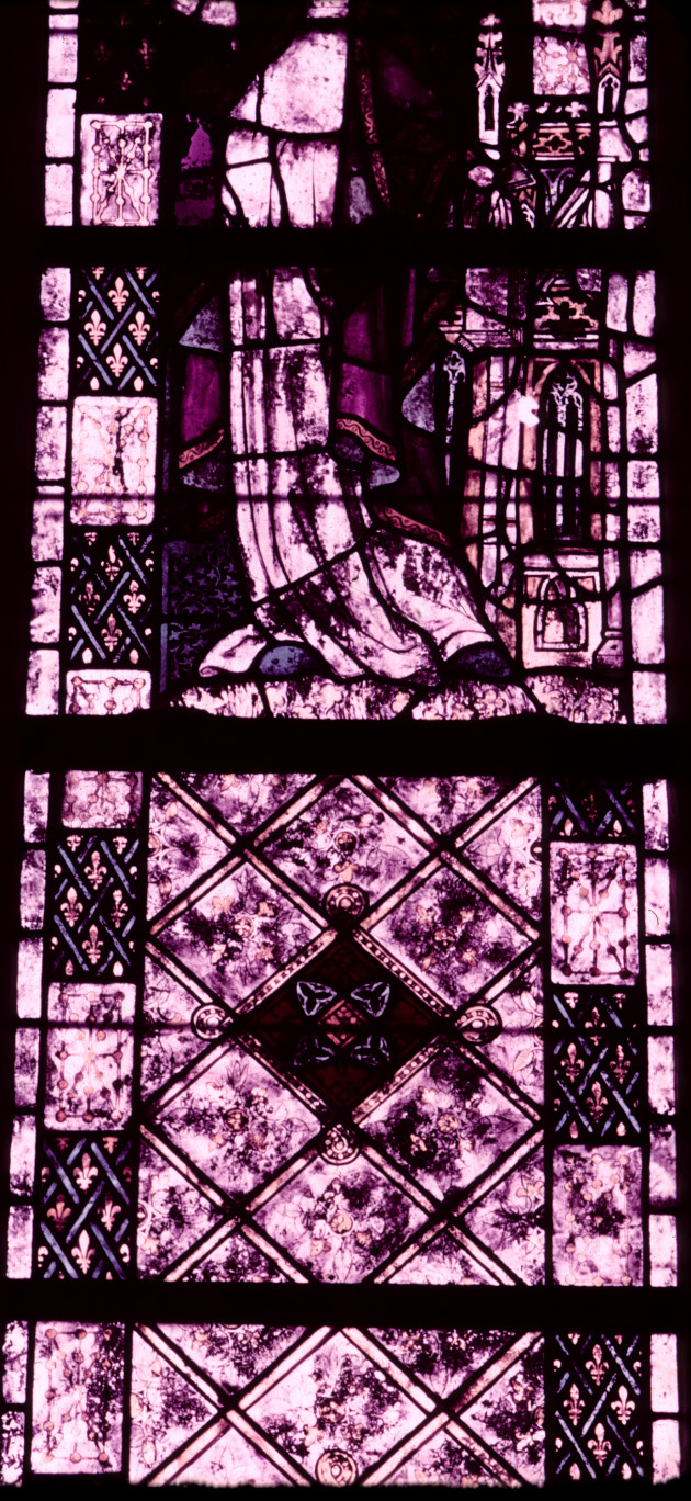 St. Piat Chapel, window 2, detail