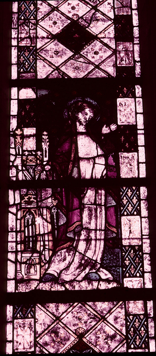 St. Piat Chapel, window 2, figure