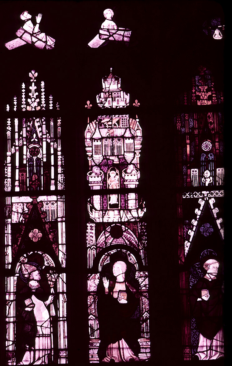St. Piat Chapel, window 1, third right panel