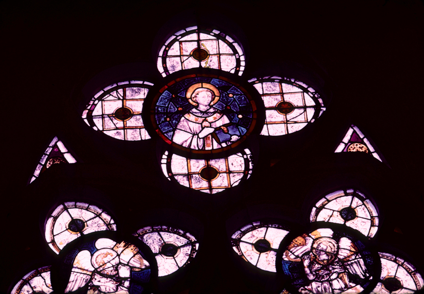 Chapel, St.-Piat, window 4, rose