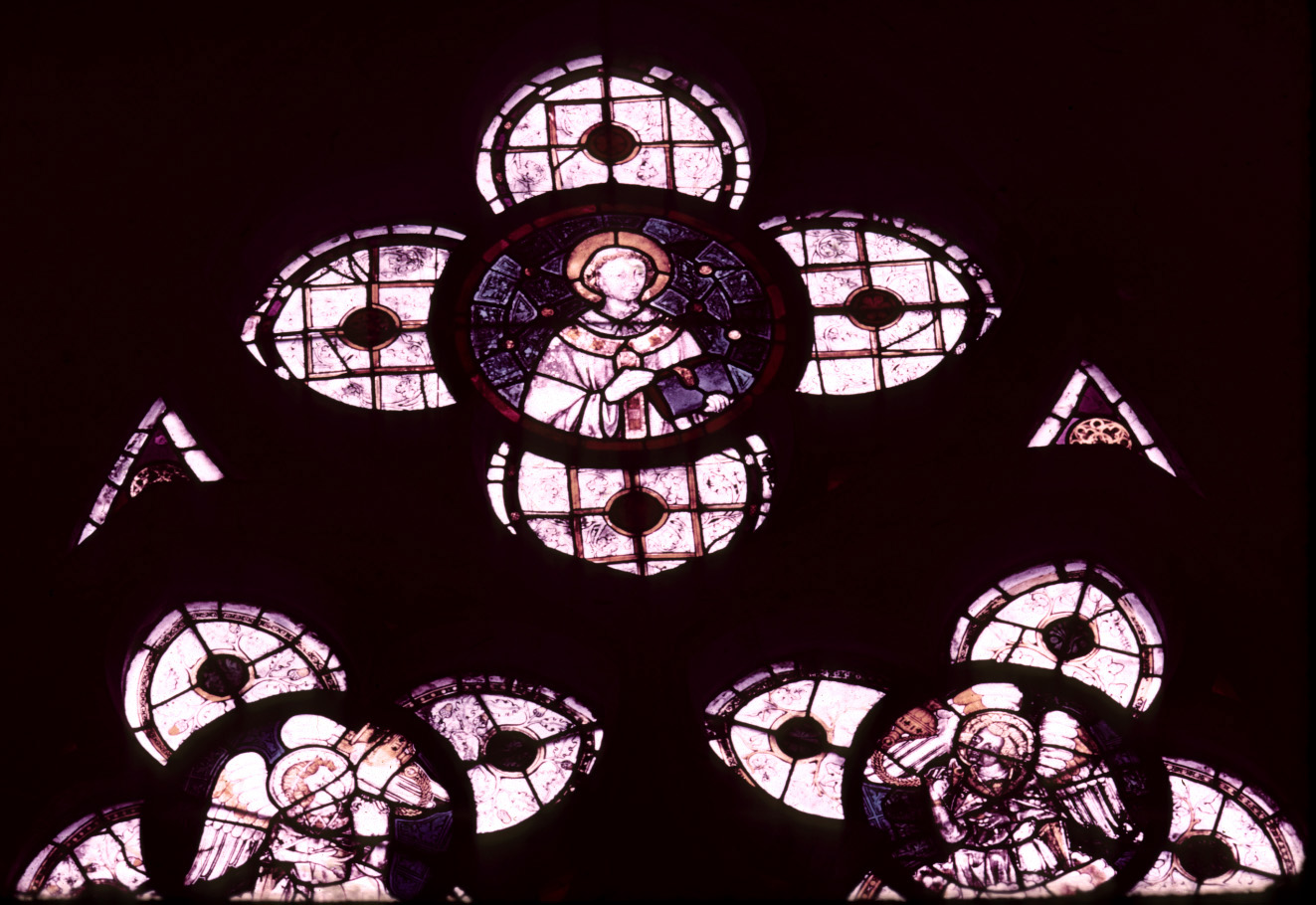 St. Piat Chapel, window 4, rose