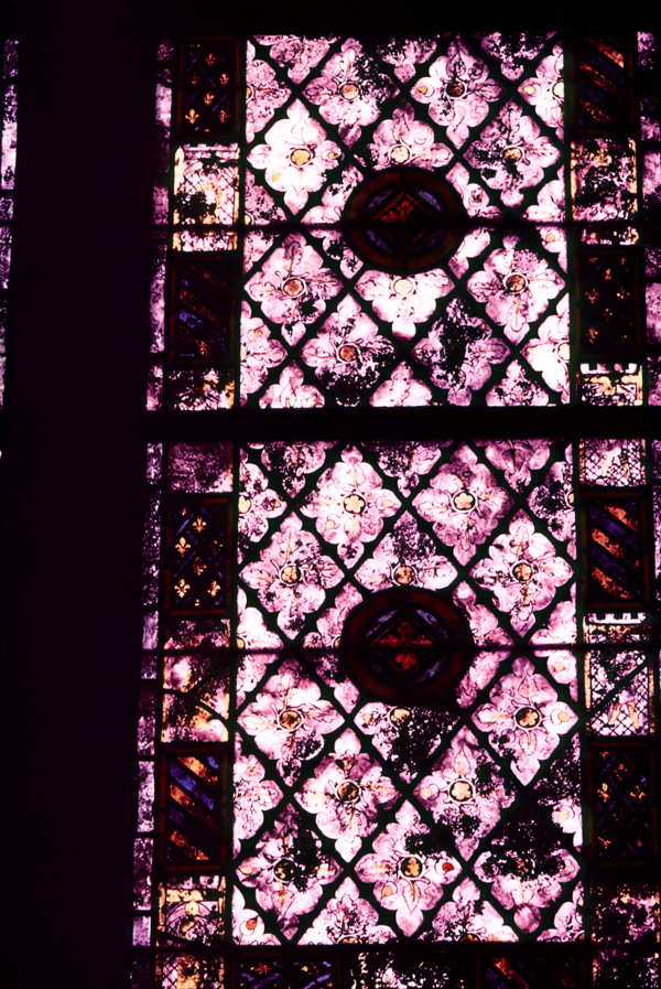 Chapel, St.-Piat, window 5, grisaille