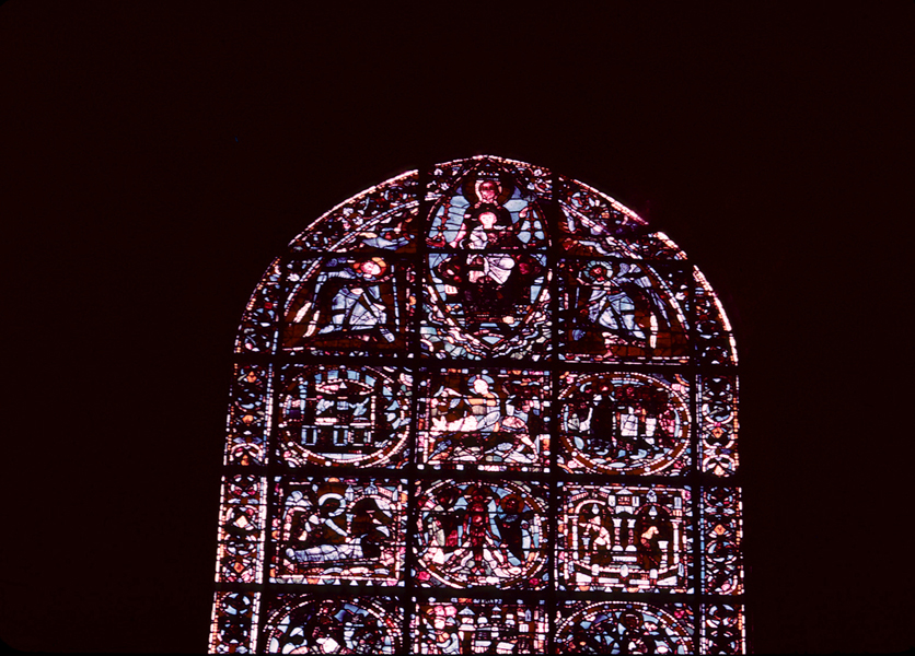 Nave, wall west, window, central