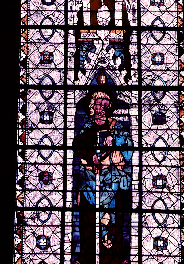 Nave, north clerestory, bay 1, window, section A1