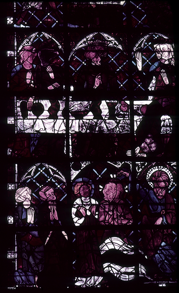Nave, north clerestory, bay 2, window, section A1