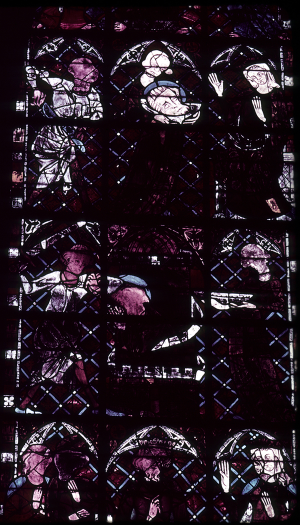 Nave, north clerestory, bay 2, window, section A2