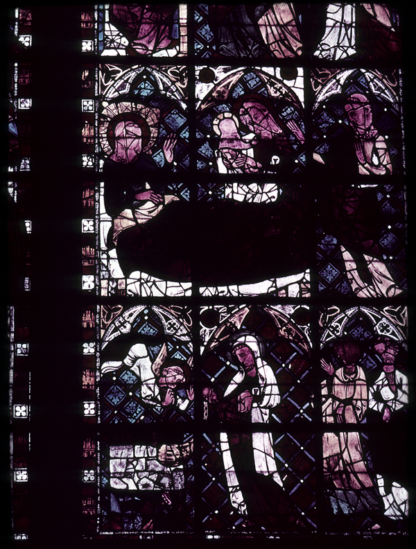Nave, north clerestory, bay 2, window, section B1